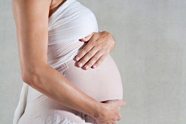 Schwangerschaft an Krampfadern vun der labia